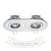BIZZ II dönthető  szálcsiszolt alumínium 12V GU5,3 2x50W