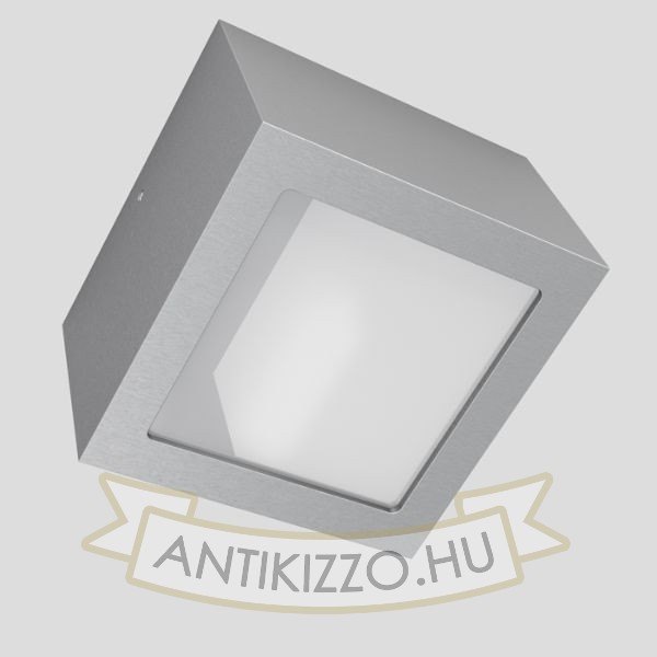 DEZA négyzetes  alumínium/szatén üveg 230V LED G9 5W IP54
