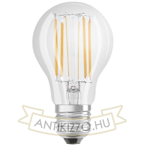 Kép OSRAM Retrofit Classic A DIMM izzó  világos 230V E27 LED EQ75  2700K