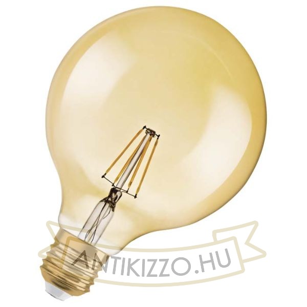 Kép OSRAM Vintage Globe 125 DIMM borostyán 230V E27 LED EQ55 2400K