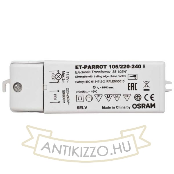 TRAFO 35-105W 12V AC DIMM   12V 105W