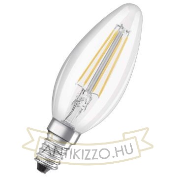 Kép OSRAM Retrofit gyertya alakú világos 230V E14 LED EQ40 2700K