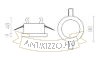 MAJESTIC   szálcsiszolt alumínium 230V GU10 35W IP44