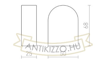 Kép TAMPA végzáró 2 db fehér  