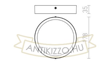 Kép HUE R 17 mennyezeti lámpa dekoratív bükk 230V LED 18W 3000K