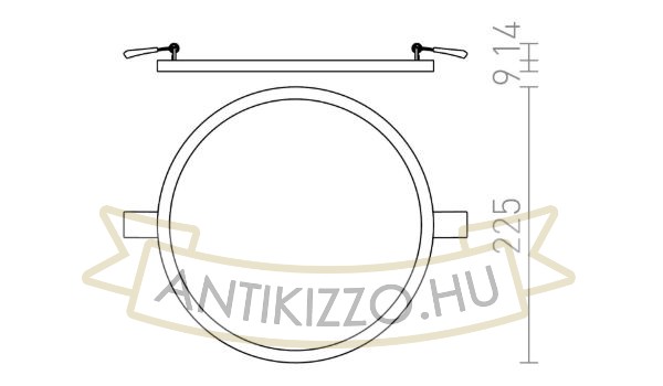 Kép HUE R 22 süllyesztett lámpa matt nikkel 230V LED 24W 3000K