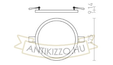 Kép HUE R 17 süllyesztett lámpa króm 230V LED 18W 3000K