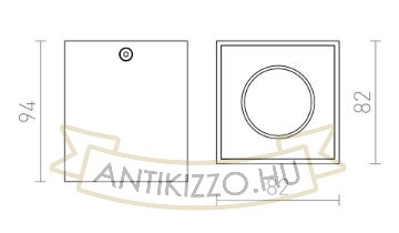 Kép AGATE I mennyezeti lámpa matt fehér 230V GU10 35W
