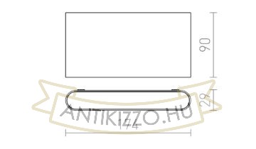 Kép CHOIX 175 fali lámpa antracitszürke 230V LED 10W IP54 3000K