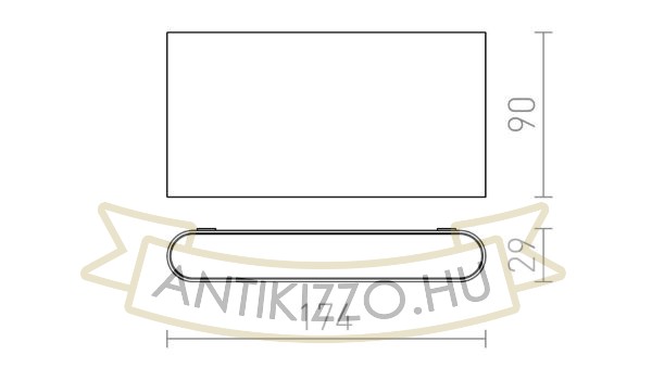 Kép CHOIX 175 fali lámpa antracitszürke 230V LED 10W IP54 3000K