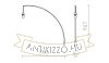 BEND fali ívelt lámpatest  matt nikkel 230V LED E27 15W