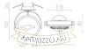 KELLY LED DIMM félsüllyesztett fehér  230V LED 12W 24°  3000K