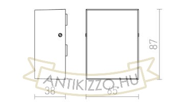 Kép PEKKO fali lámpa fehér 230V LED 3W 67° IP54 3000K