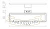 SAVOY 24 szekrénybe  króm 230V LED 8W 120° IP44  3000K