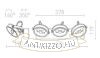 KELLY LED III fali lámpa fekete  230V LED 3x12W 24°  3000K
