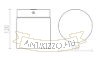 ESICA CYL mennyezeti lámpa króm 230V LED 6W IP44 3000K