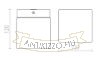 ESICA SQ mennyezeti lámpa króm 230V LED 6W IP44 3000K