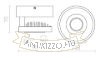 DIGA I fehér/antracitszürke 230V LED 5W 3000K