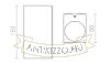 Kép KUBI II antracitszürke 230V LED 2x3W 56° IP54 3000K