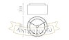 DOUBLE 55/30 lámpabúra  Polycotton fehér/fehér PVC  max. 23W