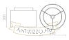 DOUBLE 40/30 lámpabúra Polycotton fehér/fehér PVC max. 23W