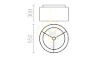 Kép DOUBLE 55/30 lámpabúra  Chintz sárgabarack/fehér PVC  max. 23W
