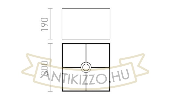 TEMPO 30/19 lámpabúra  Polycotton fehér/fehér PVC  max. 23W