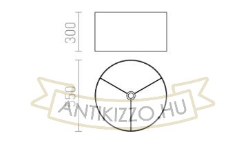 Kép RON 55/30 lámpabúra  Polycotton fehér/fehér PVC  max. 23W