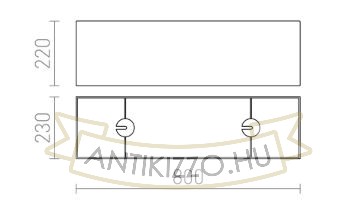 Kép LOPE 80/23 lámpabúra  Polycotton fekete/arany fólia  max. 23W