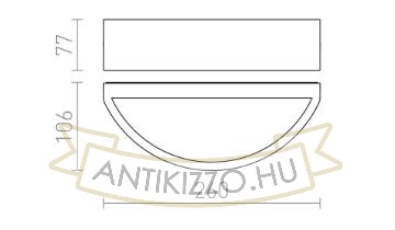 Kép LESA fali lámpa fekete  230V LED E27 15W IP54