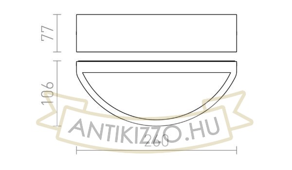 Kép LESA fali lámpa fekete  230V LED E27 15W IP54