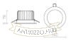 Kép MAYDAY B 14 süllyesztett lámpa csiszolt alumínium 230V/500mA LED 15W 2700K