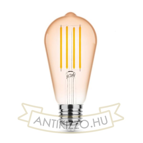 Modee Lighting LED Filament Amber ST58 4W E27 320° 1800K (360 lumen)