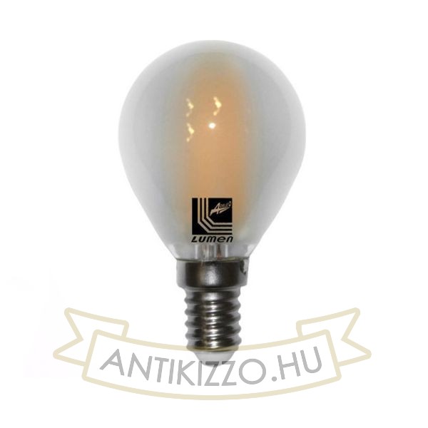 LED Filament Opál Mini G45 6W E14 Szabályozható Meleg fehér