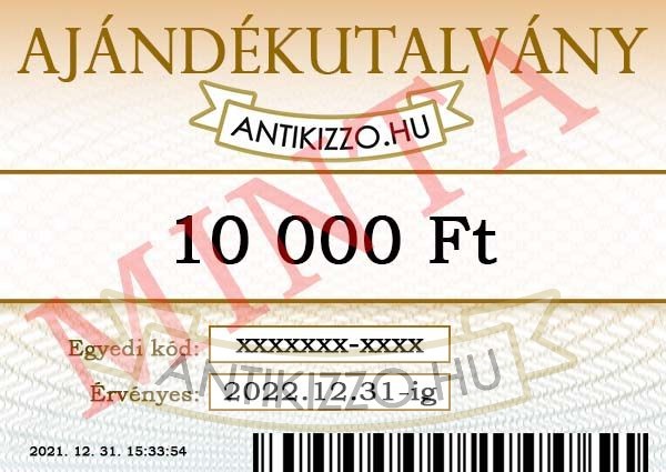 Antikizzo.hu ajándékutalvány 10 000 Ft
