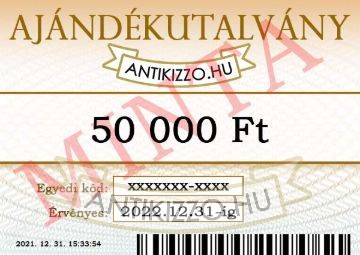 Antikizzo.hu ajándékutalvány 50 000 Ft