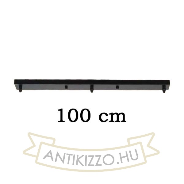 Plafontárcsa matt fekete 100 cm