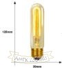 Edison T125 szénszálas dekor izzó 40W teljesítménnyel