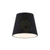NIZZA 18/15 lámpabúra  Polycotton fekete/fehér PVC  max. 28W