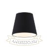 NIZZA 18/15 lámpabúra  Polycotton fekete/fehér PVC  max. 28W