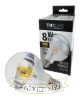 LED filament dekor izzó - tükrös ezüst - G95 - 8W - 4200K