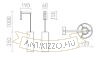 HUDSON fali lámpa fehér króm 230V E27 28W