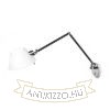 MONTANA fali lámpa fehér/fekete króm 230V E27 28W