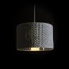 AINO 40 függö lámpa szürke króm 230V E27 28W