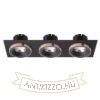 SHARM SQ III süllyesztett lámpa fekete/fekete réz 230V LED 3x10W 24°  3000K