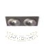SHARM SQ II süllyesztett lámpa barna/gyöngyházarany  230V LED 2x10W 24°  3000K