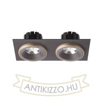 SHARM SQ II süllyesztett lámpa barna/gyöngyházarany  230V LED 2x10W 24°  3000K