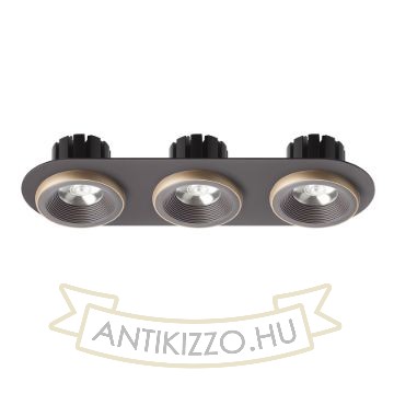 SHARM R III süllyesztett lámpa barna/gyöngyházarany  230V LED 3x10W 24°  3000K