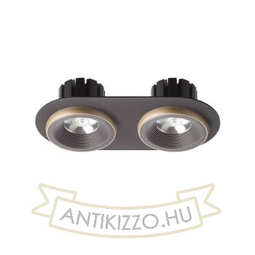 SHARM R II süllyesztett lámpa barna/gyöngyházarany  230V LED 2x10W 24°  3000K