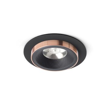 SHARM R I süllyesztett lámpa fekete/fekete réz 230V LED 10W 24°  3000K